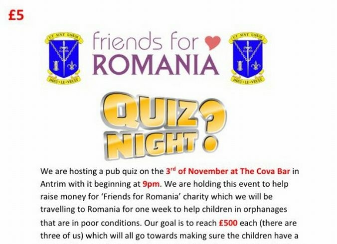 Friends for Romania Quiz Night